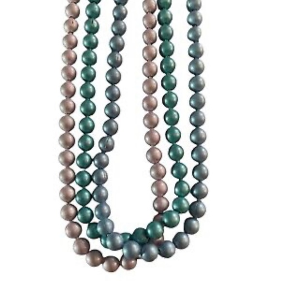 Fashion Jewelry Pastel Glass Bead Necklaces 25” long. Total of three(3). - Picture 5 of 8